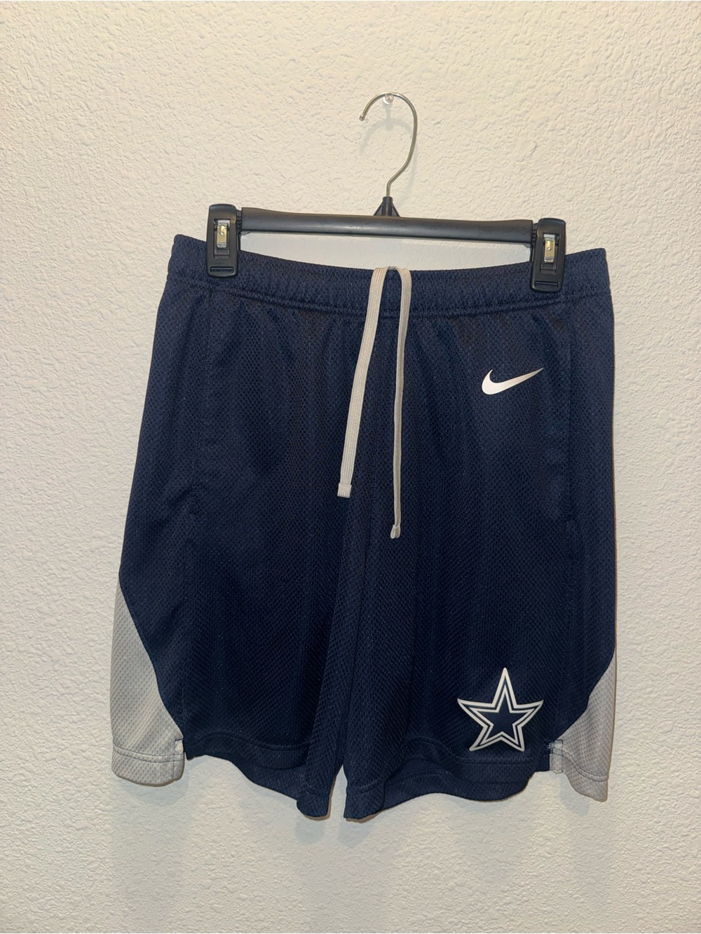 Nike Men’s Navy Athletic Shorts with Dallas Star